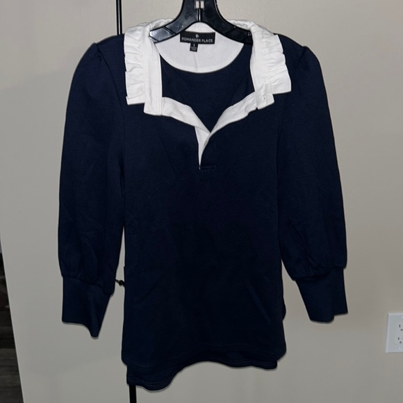 Navy Charlotte Terry Top
POMANDER PLACE - Picture 8 of 15